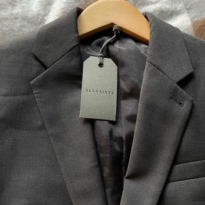 Brand new AllSaints blazer in charcoal size 34